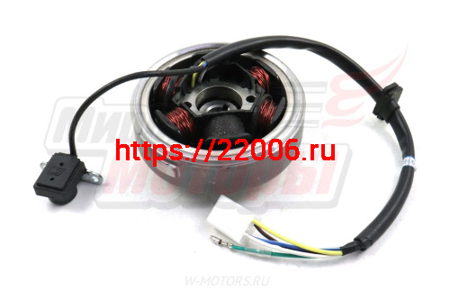 Зажигание в сборе с маховиком 1P47FMD,1P47FME,1P52FMH (70,90,110cc с реверсом) фото 2 Зажигание в сборе с маховиком 1P47FMD,1P47FME,1P52FMH (70,90,110cc с реверсом) фото 2