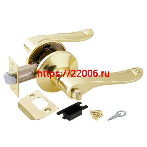 Ручка Punto (Пунто) защелка DK630 PB-BK (6030 PB-B) (фик.) золото