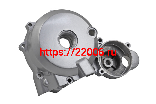 Крышка картера левая 157FMI,161FMJ,166FMM под 2-х болт. зажиг. и 2-х болт.крышку эл/старт(CB125-250) фото 2