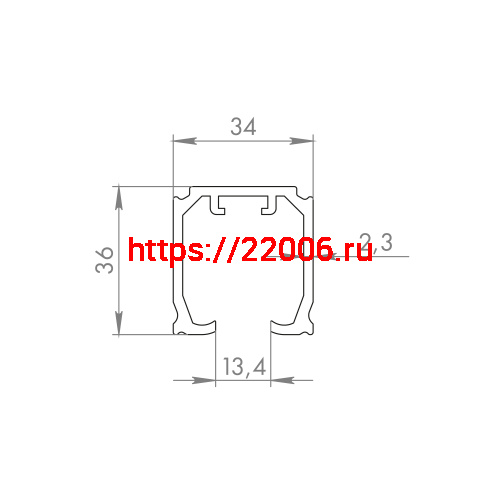 Верхняя Armadillo (Армадилло) направляющая SLD.Comfort-PRO/3000 track AL алюминий фото 2