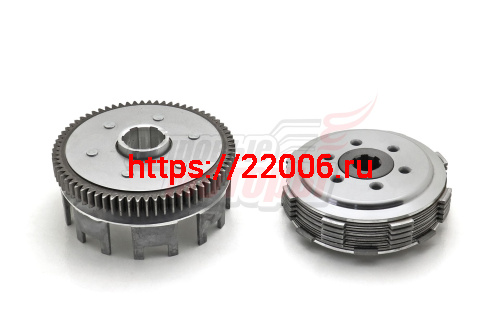 Сцепление в сборе 162FMJ, 165FMM (CB150-200) (6 болтов, 6 дисков, 70T)