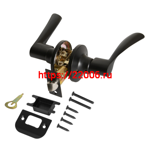 Ручка Punto (Пунто) защелка DK610/BL BL-PS (без фик.) черный фото 2