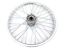 Диск колеса передний алюминиевый на спицах 1.60 - 21",серый дисковый тормоз ось 20 BSE