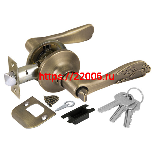 Ручка Punto (Пунто) защелка DK633 MAB-ET (6033 MAB-E) (кл./фик.) мат.бронза