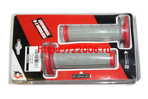 Ручки руля COPY PRO серо-красные