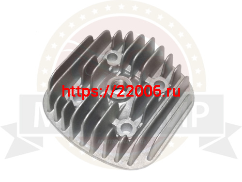 Головка цилиндра 2х такт Веломотор F80 "Газуля" Головка цилиндра 2х такт Веломотор F80 "Газуля"