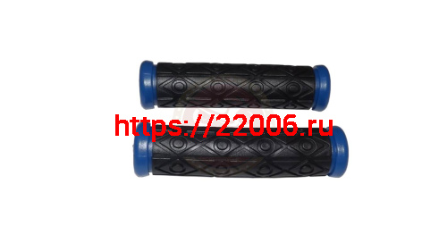 Грипсы для велосипеда 122мм, сине-черные, JK81912002 Грипсы для велосипеда 122мм, сине-черные, JK81912002