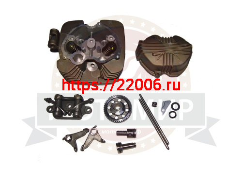 Головка 250 см3 в сборе CG250 (167FMM) + шестерня и толкатели ADVENTURE250 (E1-1.6.9,E2-c1 по 21)