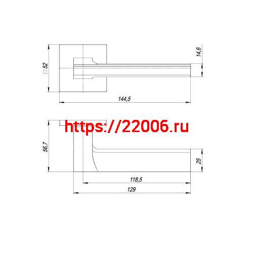 Ручка Punto (Пунто) раздельная K.ARC.Q52.BLADE BL-24 черный фото 2 Ручка Punto (Пунто) раздельная K.ARC.Q52.BLADE BL-24 черный фото 2