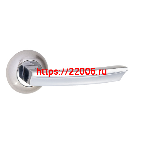 Ручка Ajax (Аякс) раздельная R.JR54.SIGMA (SIGMA JR) SN/CP-3 матовый никель/хром 140мм Ручка Ajax (Аякс) раздельная R.JR54.SIGMA (SIGMA JR) SN/CP-3 матовый никель/хром 140мм