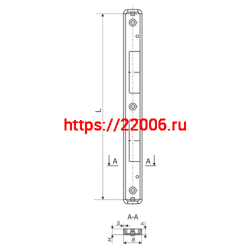 Ответная Guardian (Гардиан) планка регулируемая PROFI 11.915 правая /151:235/ фото 2