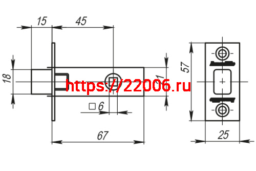 Задвижка Armadillo (Армадилло) врезная METDB920-45-25 (DB 920-45-25) AB бронза SKIN фото 2 Задвижка Armadillo (Армадилло) врезная METDB920-45-25 (DB 920-45-25) AB бронза SKIN фото 2