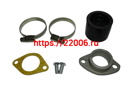 Патрубок карбюратора (впускной) 28 мм, QG-CGJQZJ, рекоменд. для карб. 24-30 + переходник 32 мм