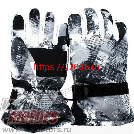 Перчатки зимние Winter-1 черно-белые Перчатки зимние Winter-1 черно-белые