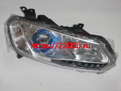 Фара передняя правая T600, галоген, синяя (4121020001B11) Фара передняя правая T600, галоген, синяя (4121020001B11)