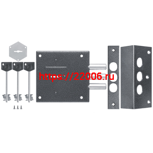 Замок kerberos (KERBEROS) накладной сувальдный 110.11.003, 3 кл. фото 3