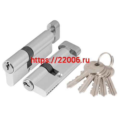Цилиндровый Ajax (Аякс) механизм (AX102/80) AX1002Knob80 (35+10+35) CP хром с вертушкой Цилиндровый Ajax (Аякс) механизм (AX102/80) AX1002Knob80 (35+10+35) CP хром с вертушкой