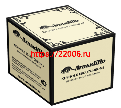Накладка Armadillo (Армадилло) под цилиндр ET.R.CL55 (ET/CL) ABL-18 темная медь фото 2