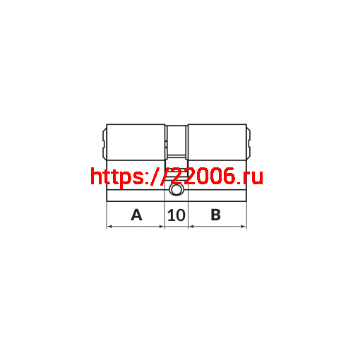Цилиндровый Punto (Пунто) механизм MaxPro7000Key 52mm (21+10+21) BL черный 7key фото 3