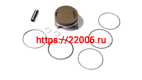 Поршень 62,00 мм 4 такт.  ZS190E (ZS1P62YML-2) (кольца, палец 14мм, стоп. кол.) (100061500, 10010153