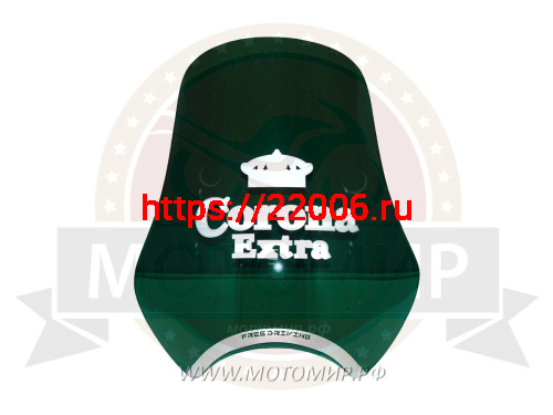 Щиток ветровой (16) орг.стекло "Корона -EXTRA", крепления на руль (есть в комплекте) фото 2 Щиток ветровой (16) орг.стекло "Корона -EXTRA", крепления на руль (есть в комплекте) фото 2