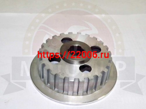 Барабан сцепления внутренний CG/CB125-150 Хантер (125/150см3) 4 отв. голый фото 2