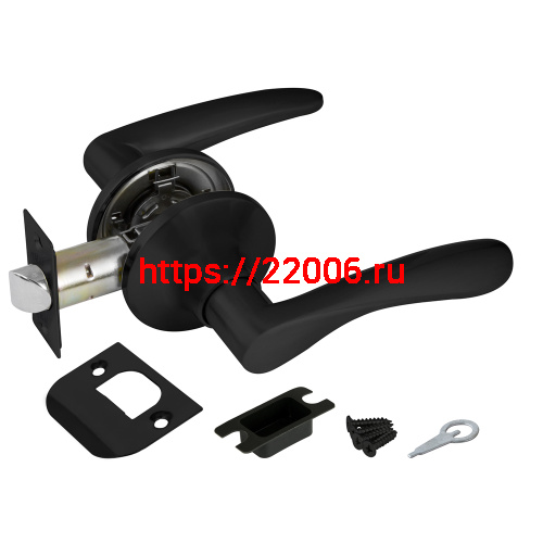 Ручка Punto (Пунто) защелка DK620 BL-PS (6020 BL-P) (без фик.) черный