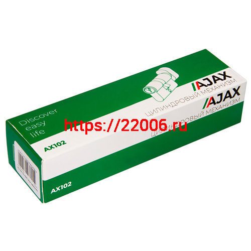 Цилиндровый Ajax (Аякс) механизм (AX102/80) AX1002Knob80 (35+10+35) CP хром с вертушкой фото 2 Цилиндровый Ajax (Аякс) механизм (AX102/80) AX1002Knob80 (35+10+35) CP хром с вертушкой фото 2