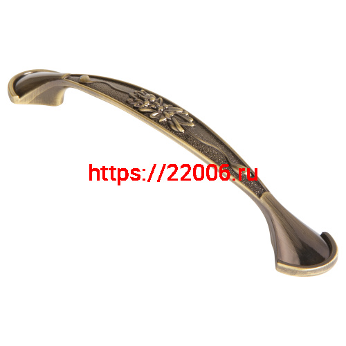 Ручка-скоба Ajax (Аякс) мебельная MB-H-001-128 мм OB античная бронза