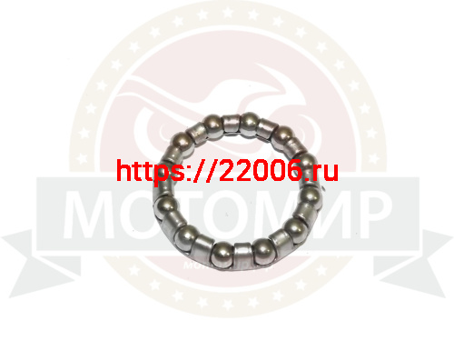 Подшипник вело задней втулки, 12 шариков 15/64" (6мм), D- 39.5мм, 876907