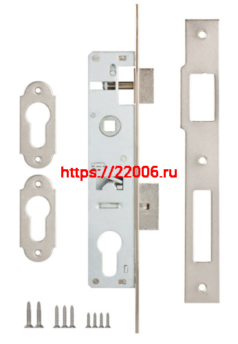 Корпус Kale kilit (Кале килит) узкопрофильного замка с защёлкой 153 (20 mm) w/b (никель) фото 2 Корпус Kale kilit (Кале килит) узкопрофильного замка с защёлкой 153 (20 mm) w/b (никель) фото 2