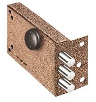 Замок Elbor (Эльбор) накладной Лазурит 1.02.51.МА никель, сув., 3 риг., медный антик /39360/