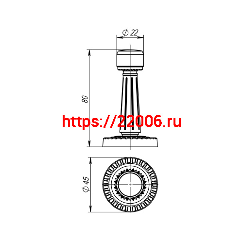 Упор Armadillo (Армадилло) дверной настенный DH033 CL/SILVER-925 Серебро 925 фото 2 Упор Armadillo (Армадилло) дверной настенный DH033 CL/SILVER-925 Серебро 925 фото 2